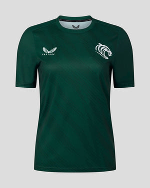 Leicester Tigers Women's 25/26 Warm Up T-Shirt - Dark Green