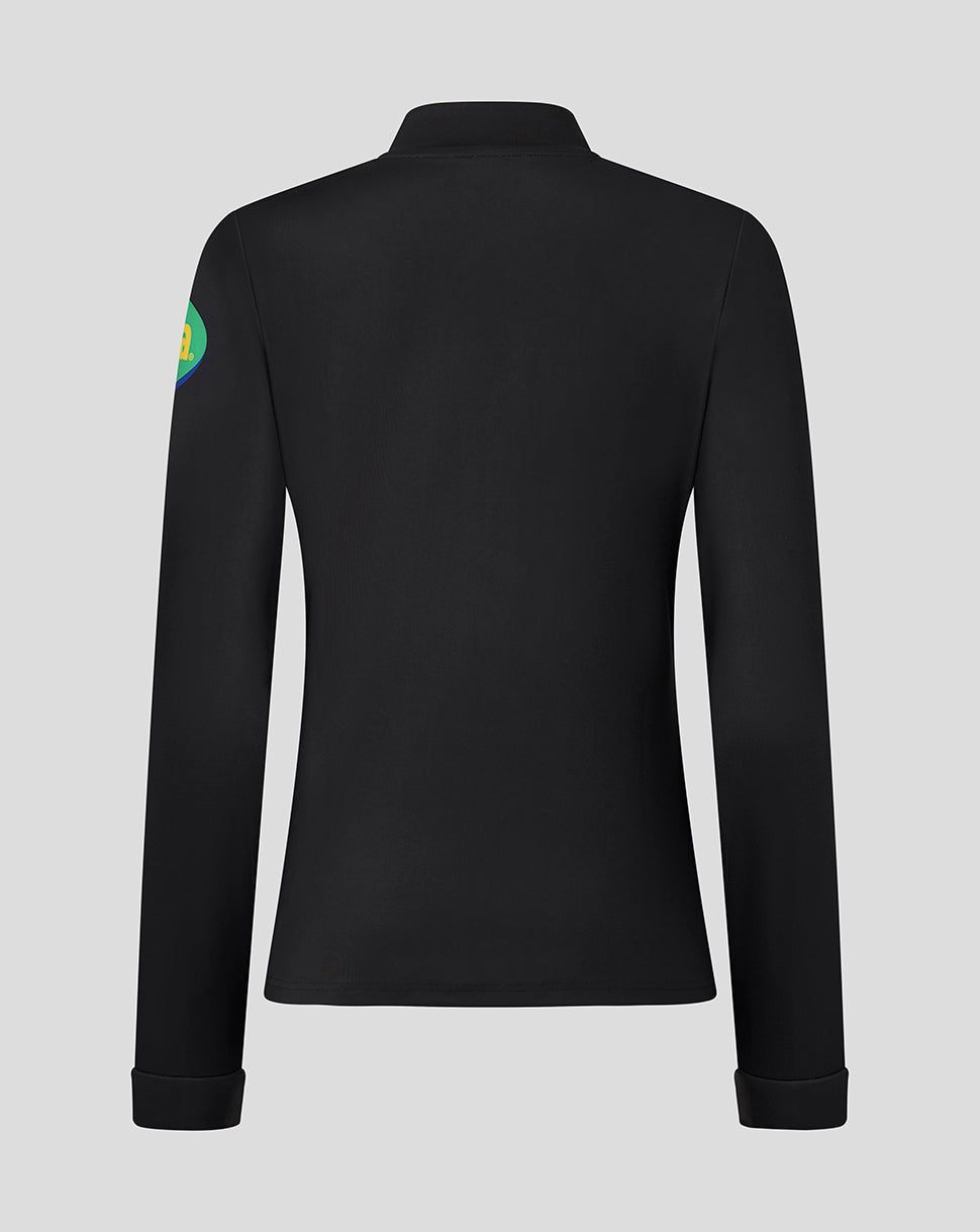 Leicester Tigers dames 25/26 training 1/4 zip – zwart - Zwart