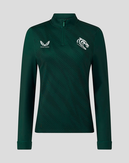 Leicester Tigers Women's 25/26 Training Quarter Zip - Dark Green
