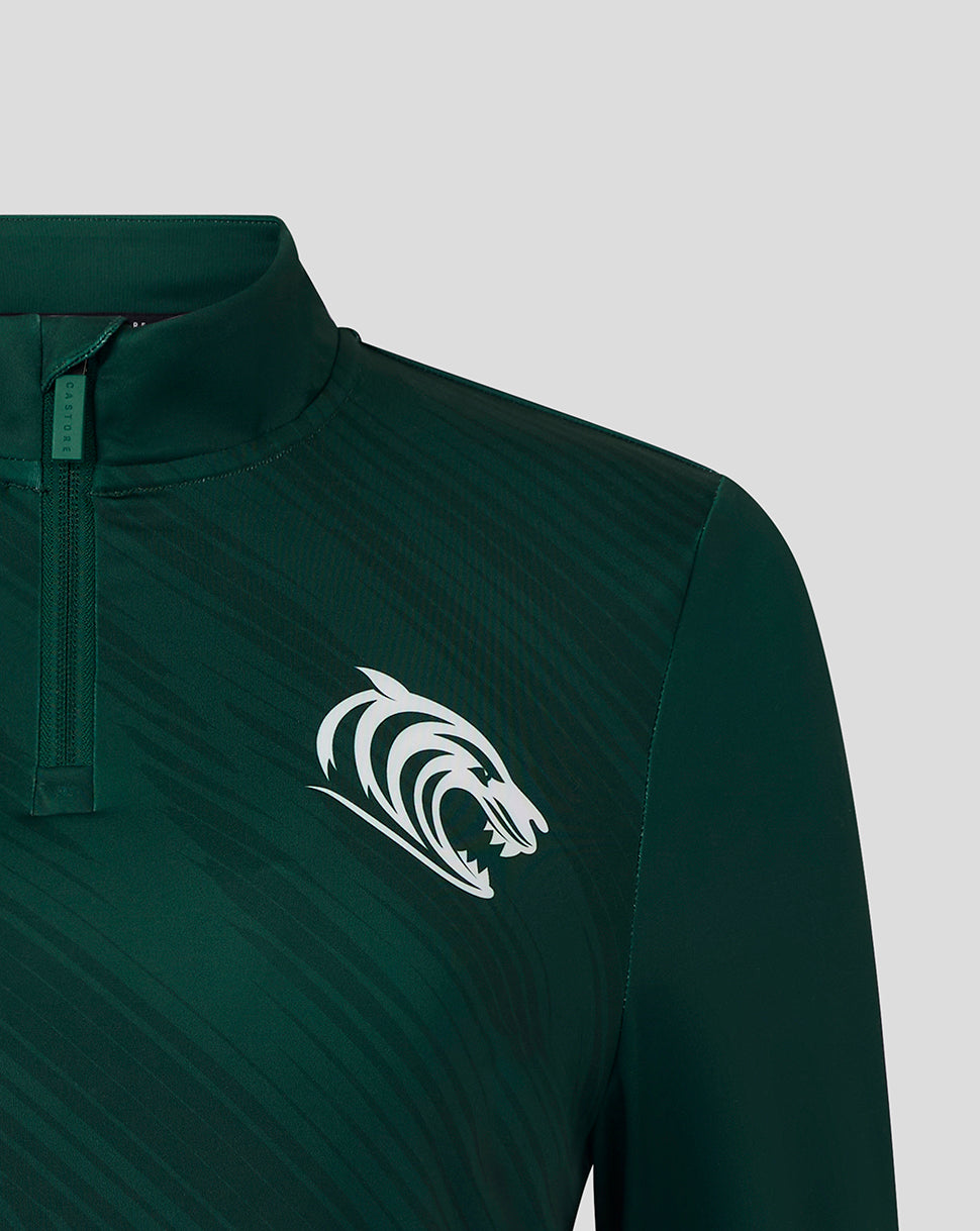 Leicester Tigers Women's 25/26 Training Quarter Zip - Dark Green