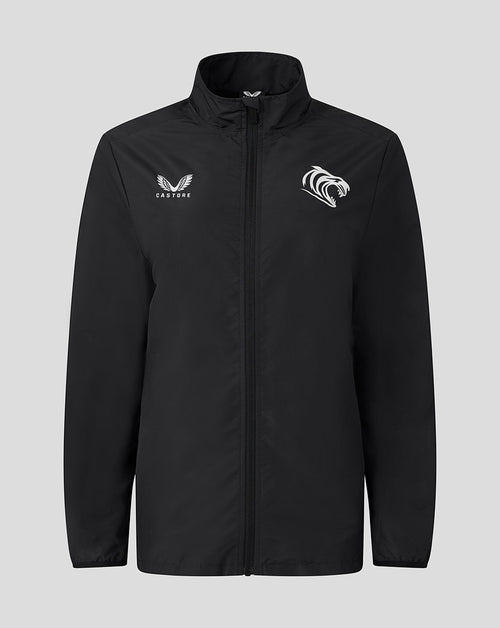 Leicester Tigers Women's 25/26 Woven Pre Match Jacket - Black