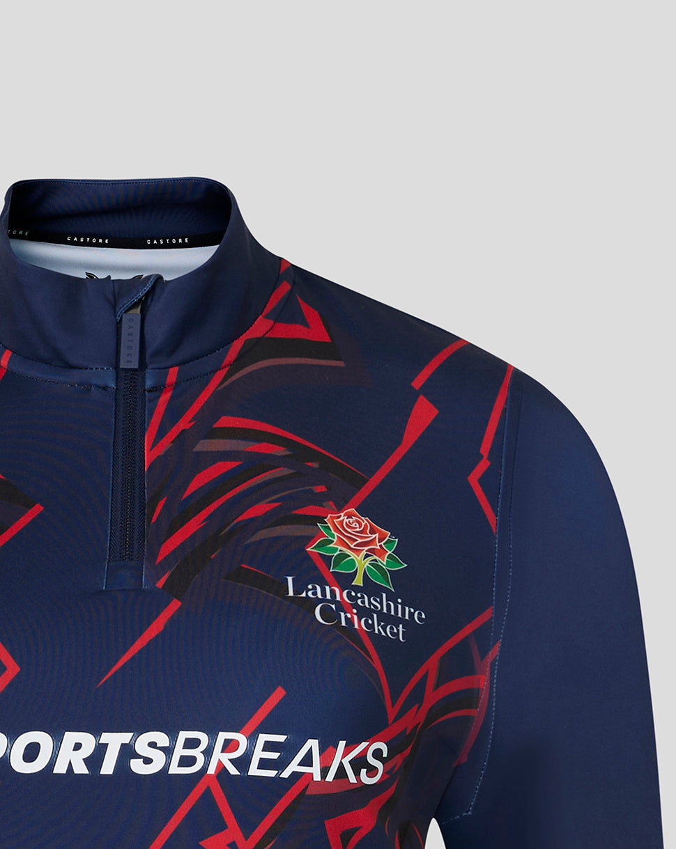 Lancashire Cricket Women's 26/27 Performance Quarter Zip - Peacoat - Peacoat