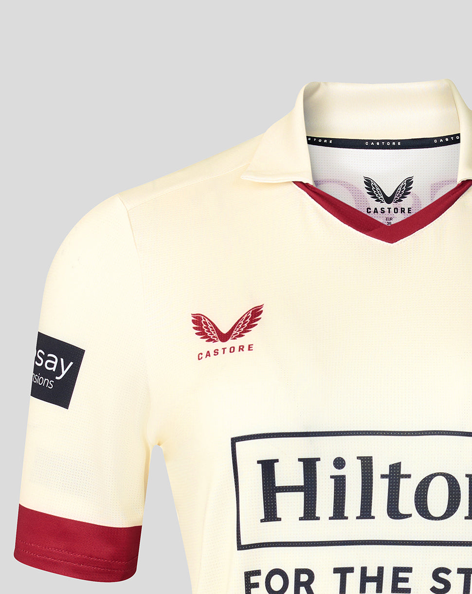 Lancashire Cricket Women's 26/27 County Champs Short Sleeve Jersey - Cream