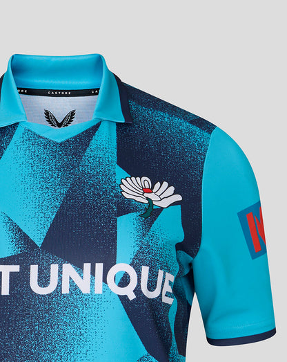 Yorkshire Cricket Women's 26/27 ODI Short Sleeve Jersey - Aquarius