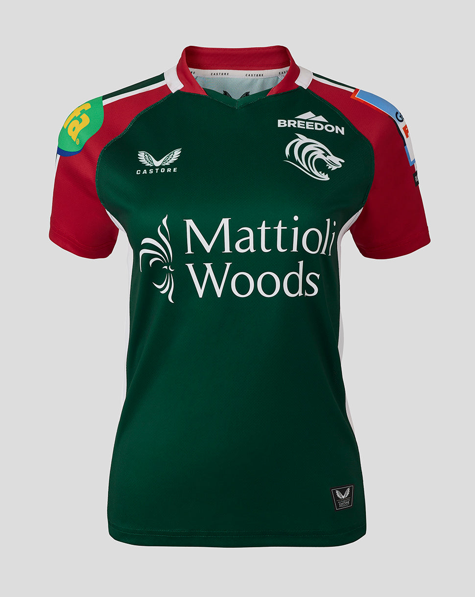 Leicester Tigers Women's 25/26 Replica Home Shirt - Dark Green