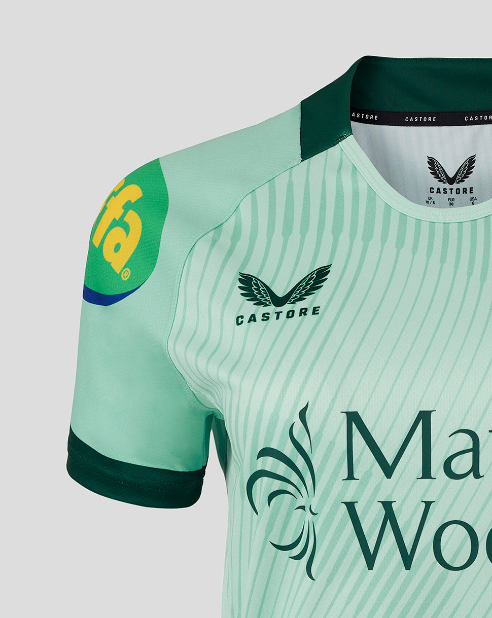 Camiseta Leicester Tigers Mujer 25/26 Réplica Visitante - Verde/Verde