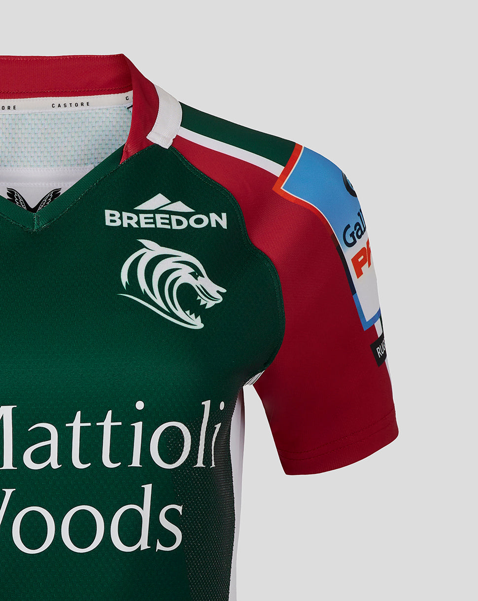 Leicester Tigers Women's 25/26 Pro Home Shirt - Dark Green