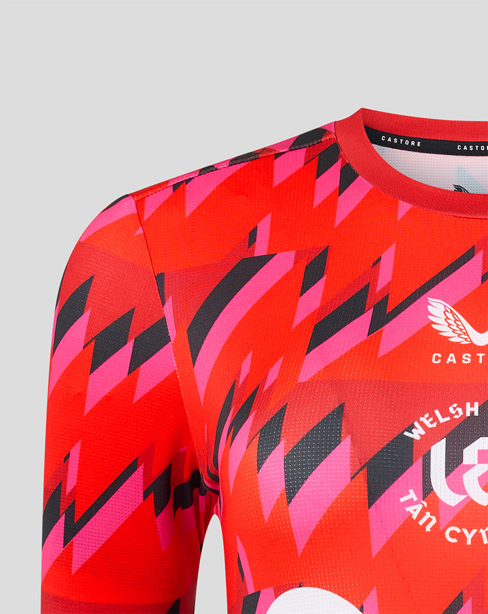 Welsh Fire The Hundred heren 2026 Training t-shirt met korte mouw - Rood