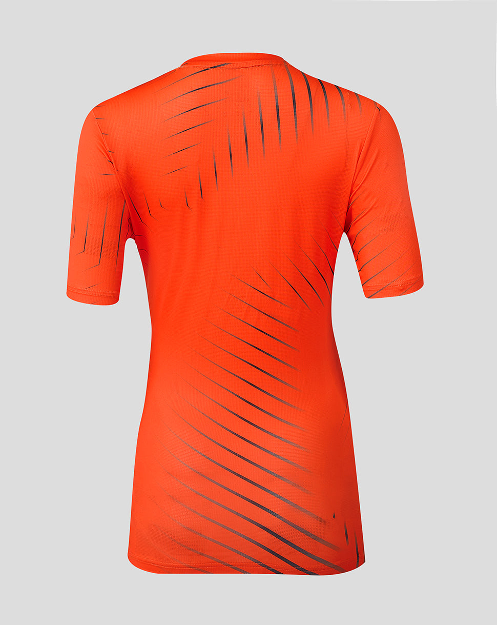 Dames Sunrisers Leeds The Hundred Training t-shirt met korte mouw 2026 - Oranje
