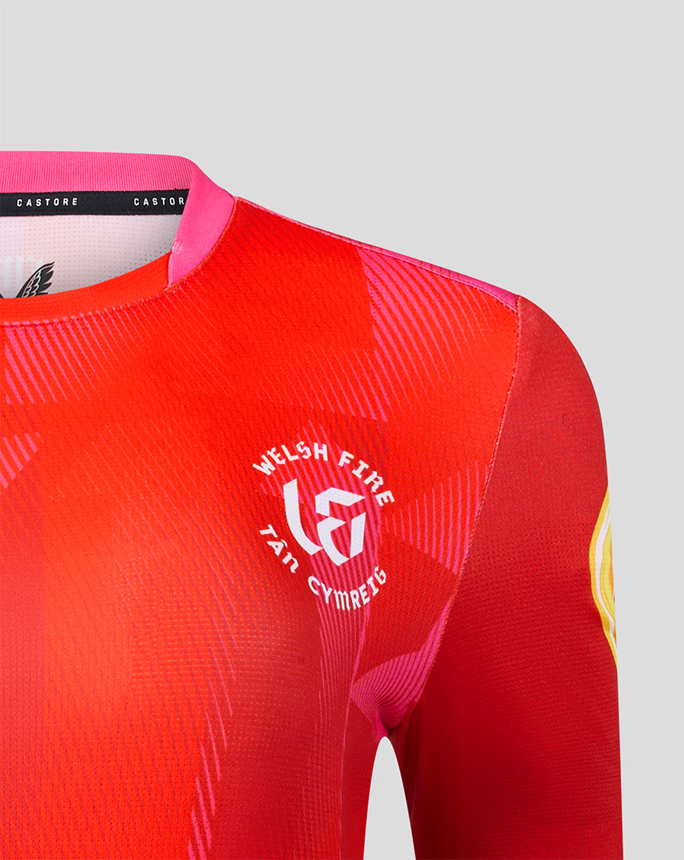 Welsh Fire The Hundred Womens 2026 Short Sleeve Stretch Jersey