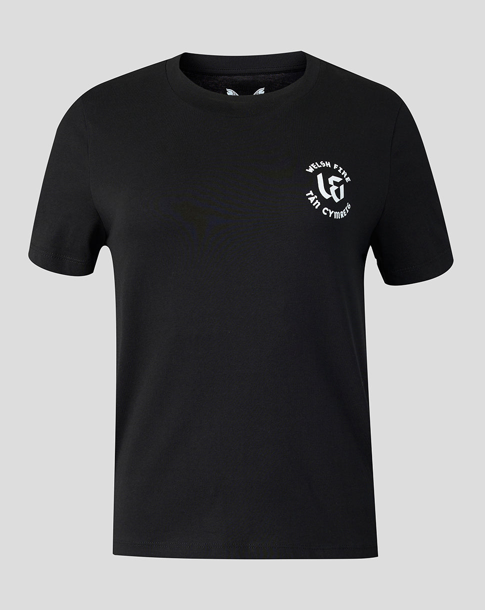 Camiseta «Fuel The Fire» de Welsh Fire para mujer, en negro - Negro