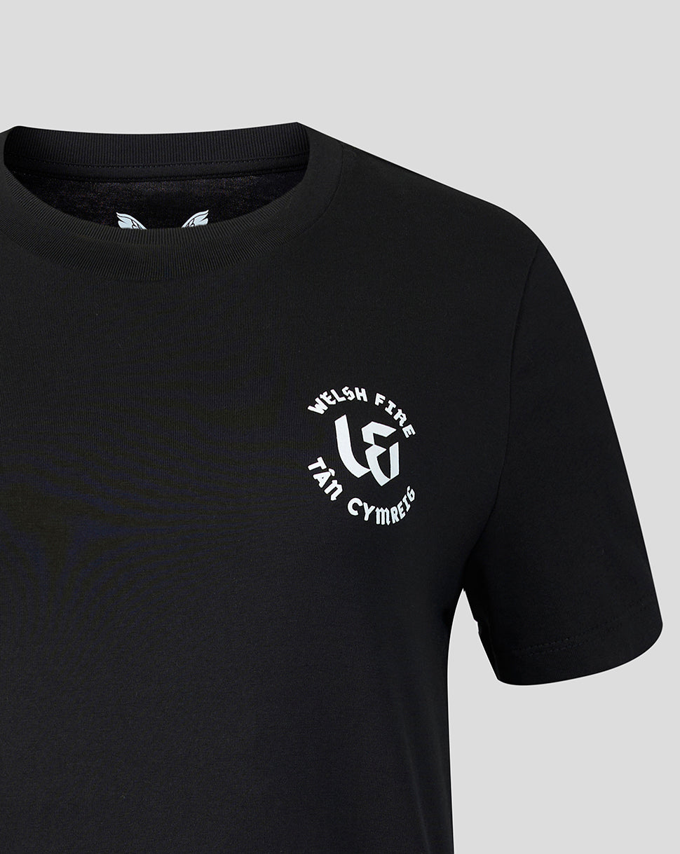 Camiseta «Fuel The Fire» de Welsh Fire para mujer, en negro - Negro