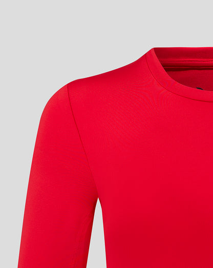 Womens Baselayer Long Sleeve Top - True Red