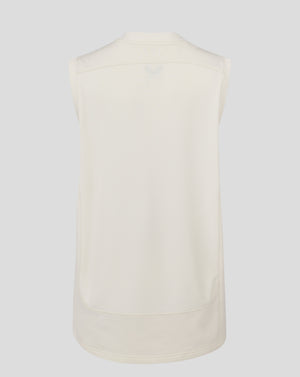 Womens Cricket Sleeveless Jumper - Cannoli Cream