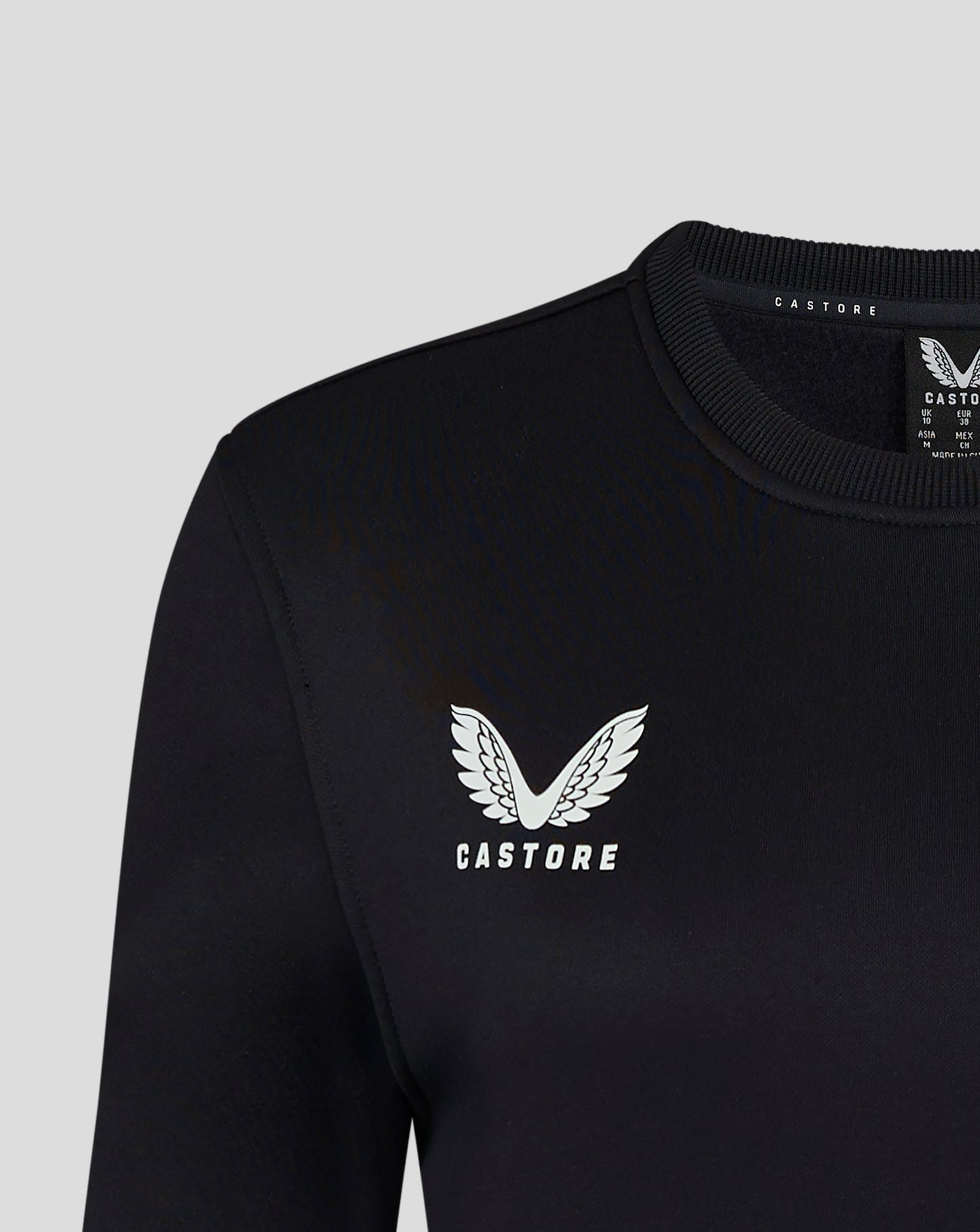 Womens Brushback Sweatshirt - Caviar