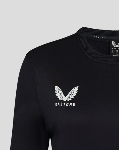 Womens Brushback Sweatshirt - Caviar