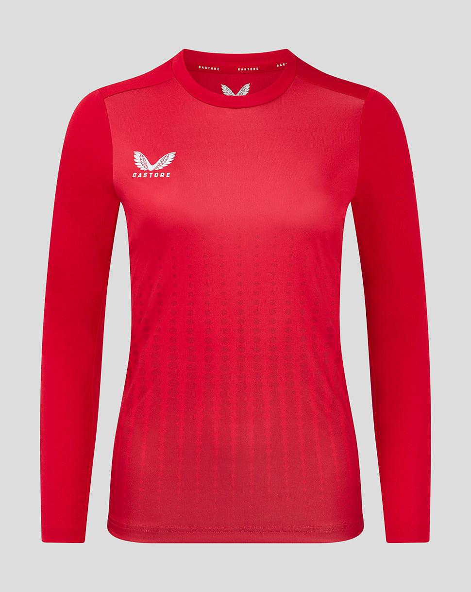 Gradient Printed LS Training Tee - True Red / Barbados Cherry