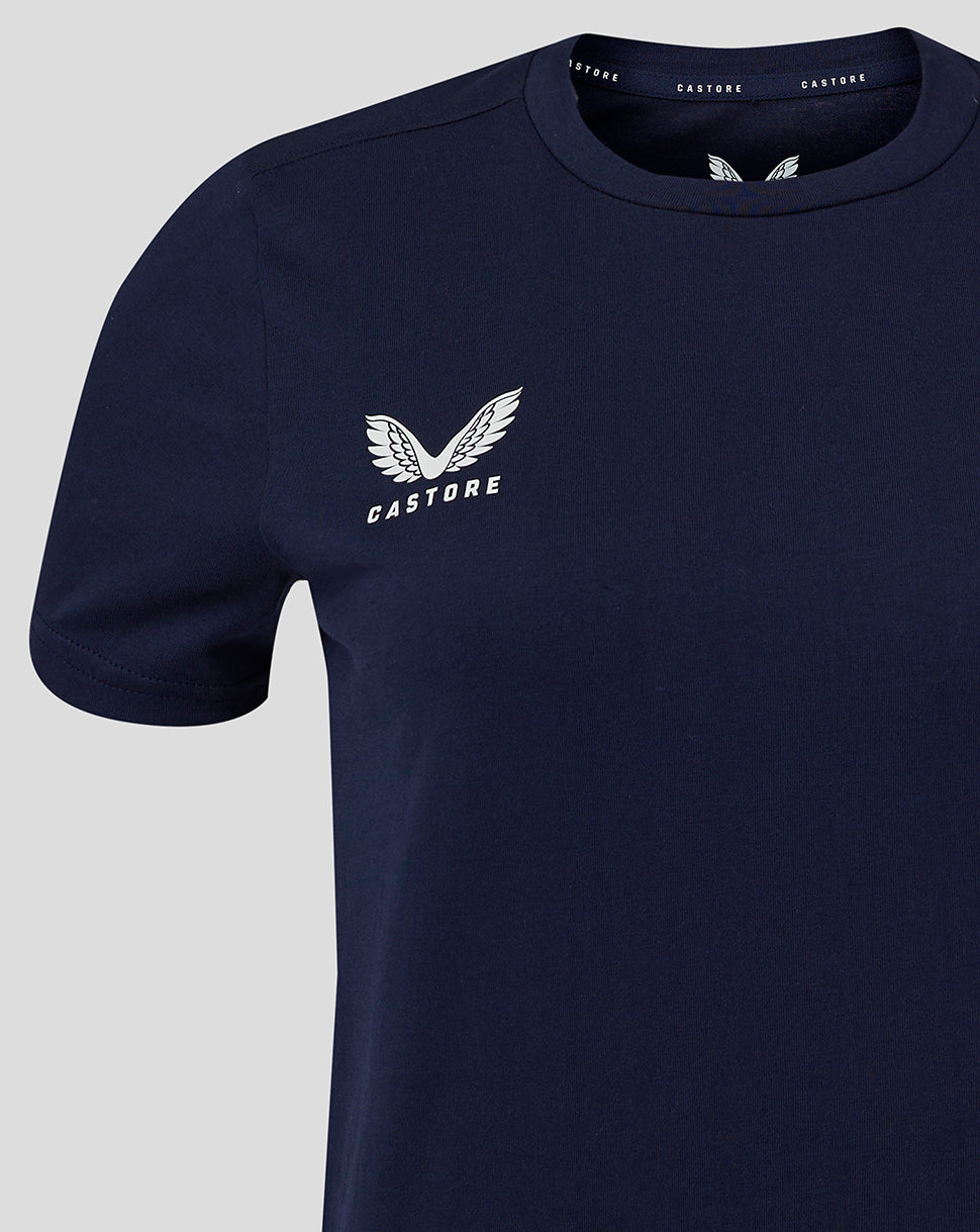 Womens Cotton Leisure Tee - Peacoat