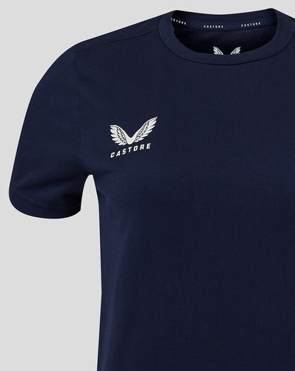 Womens Cotton Leisure Tee - Peacoat
