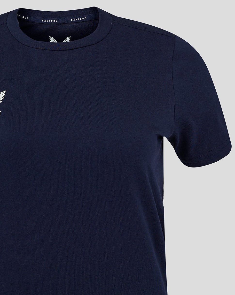 Womens Cotton Leisure Tee - Peacoat