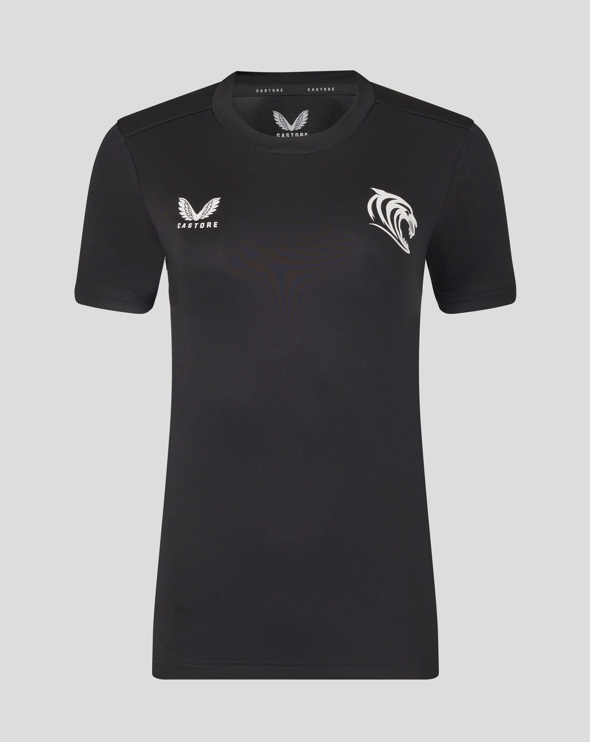 Leicester Tigers Damen 25/26 Training T-Shirt – Caviar - Caviar