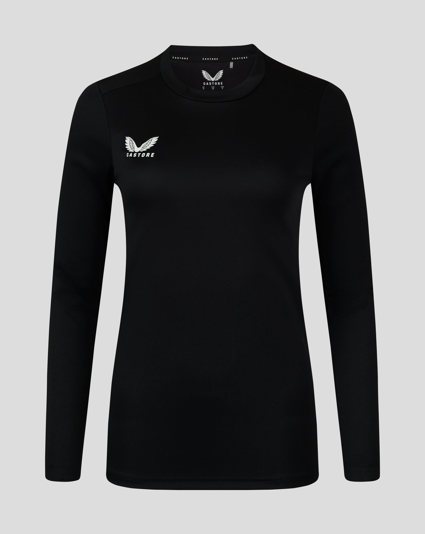 Womens Long Sleeve Performance Tee - Caviar