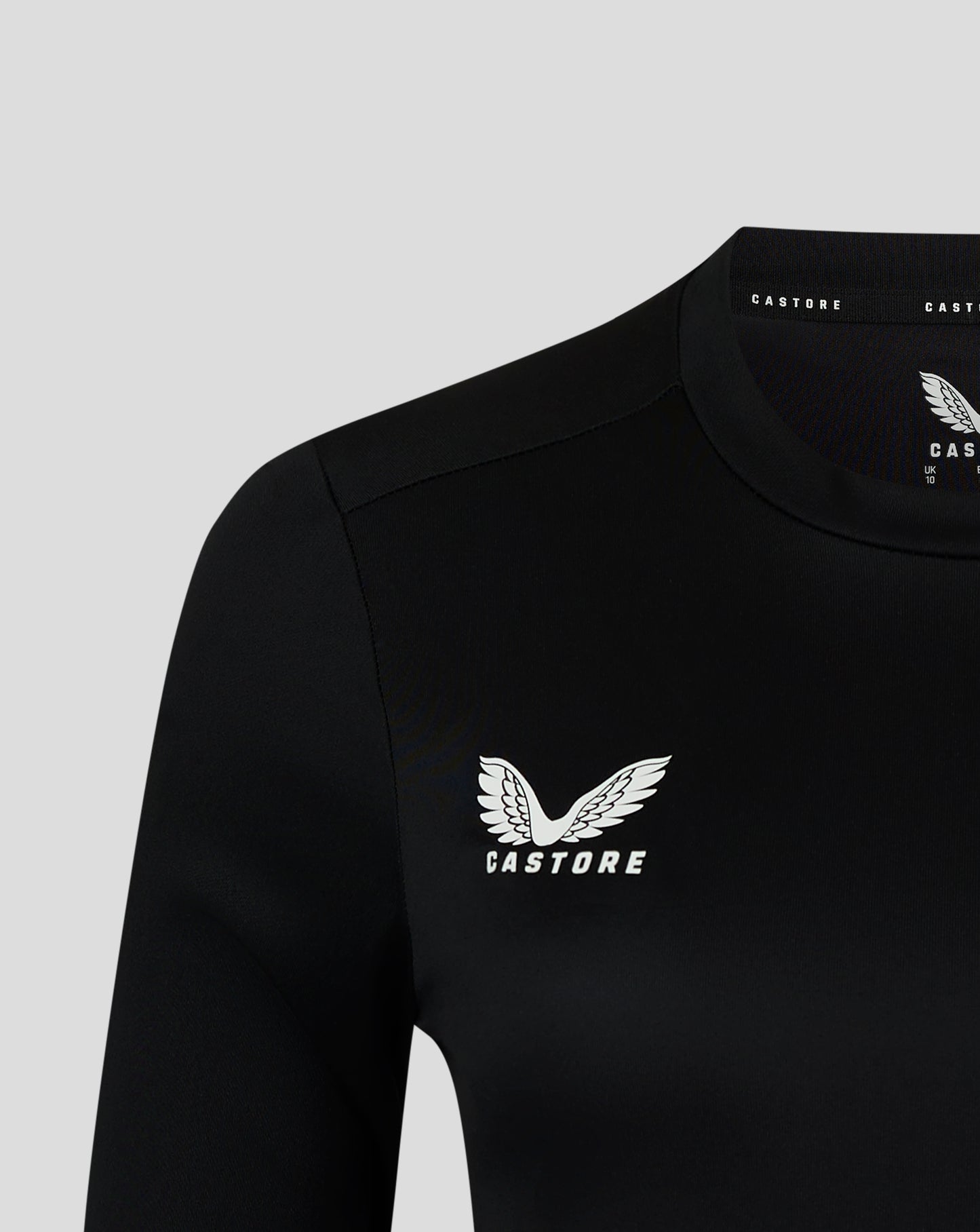 Womens Long Sleeve Performance Tee - Caviar