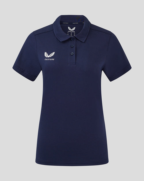 Women's Cotton Leisure Polo - Peacoat
