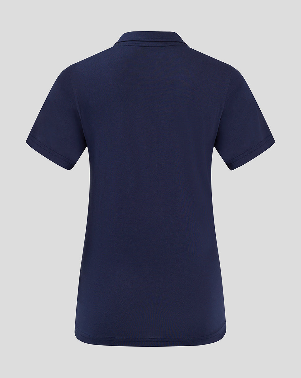 Women's Cotton Leisure Polo - Peacoat