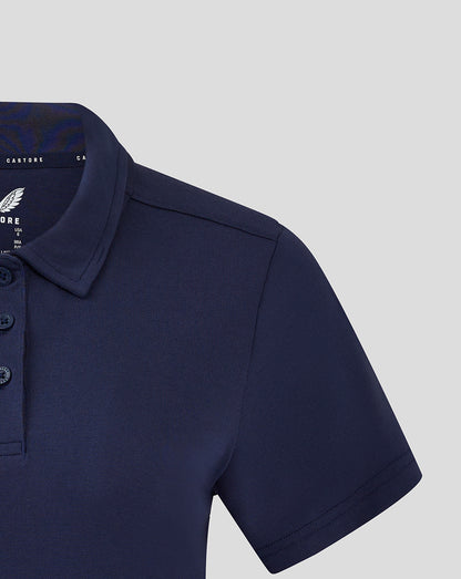 Women's Cotton Leisure Polo - Peacoat