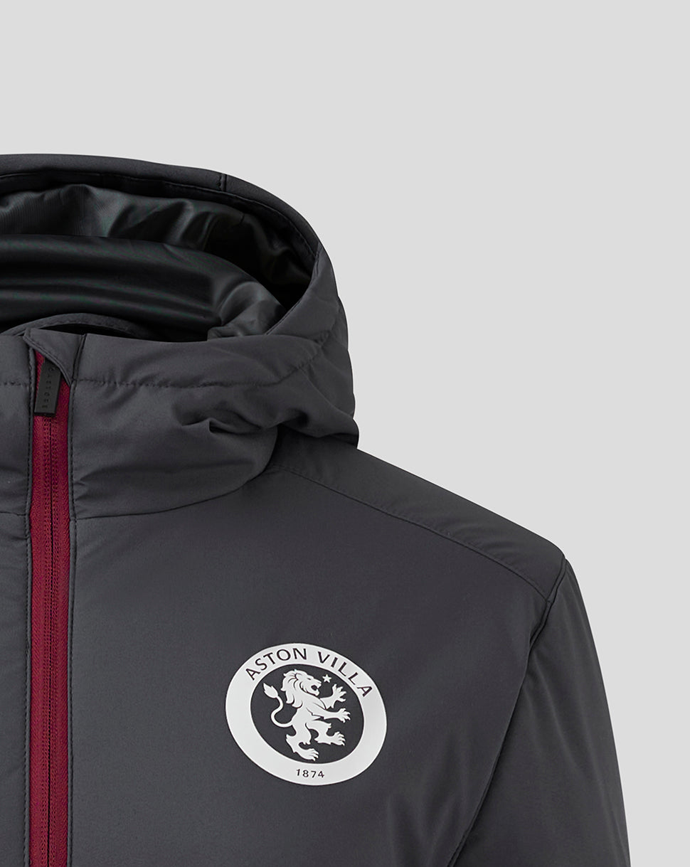 Womens Aston Villa FC Coaches Bench Jacket - Ebony / Rhododendron
