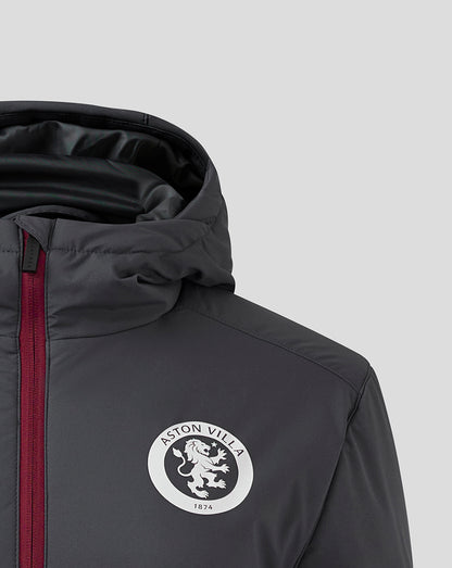 Womens Aston Villa FC Coaches Bench Jacket - Ebony / Rhododendron