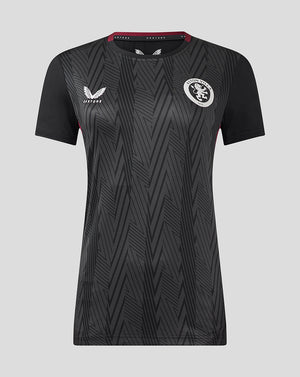 Womens Aston Villa FC Staff Training General Short - Caviar / Rhododendron