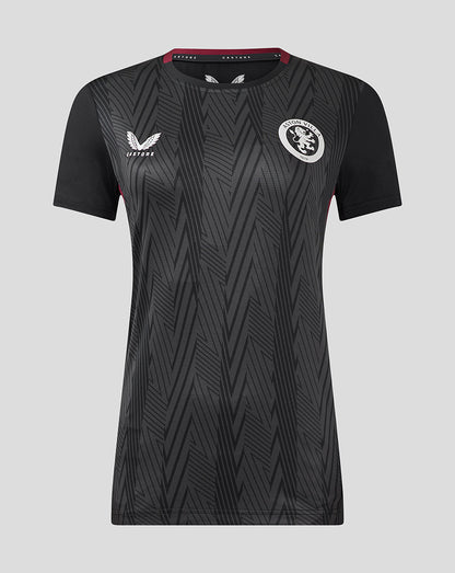 Womens Aston Villa FC Staff Training General Short - Caviar / Rhododendron