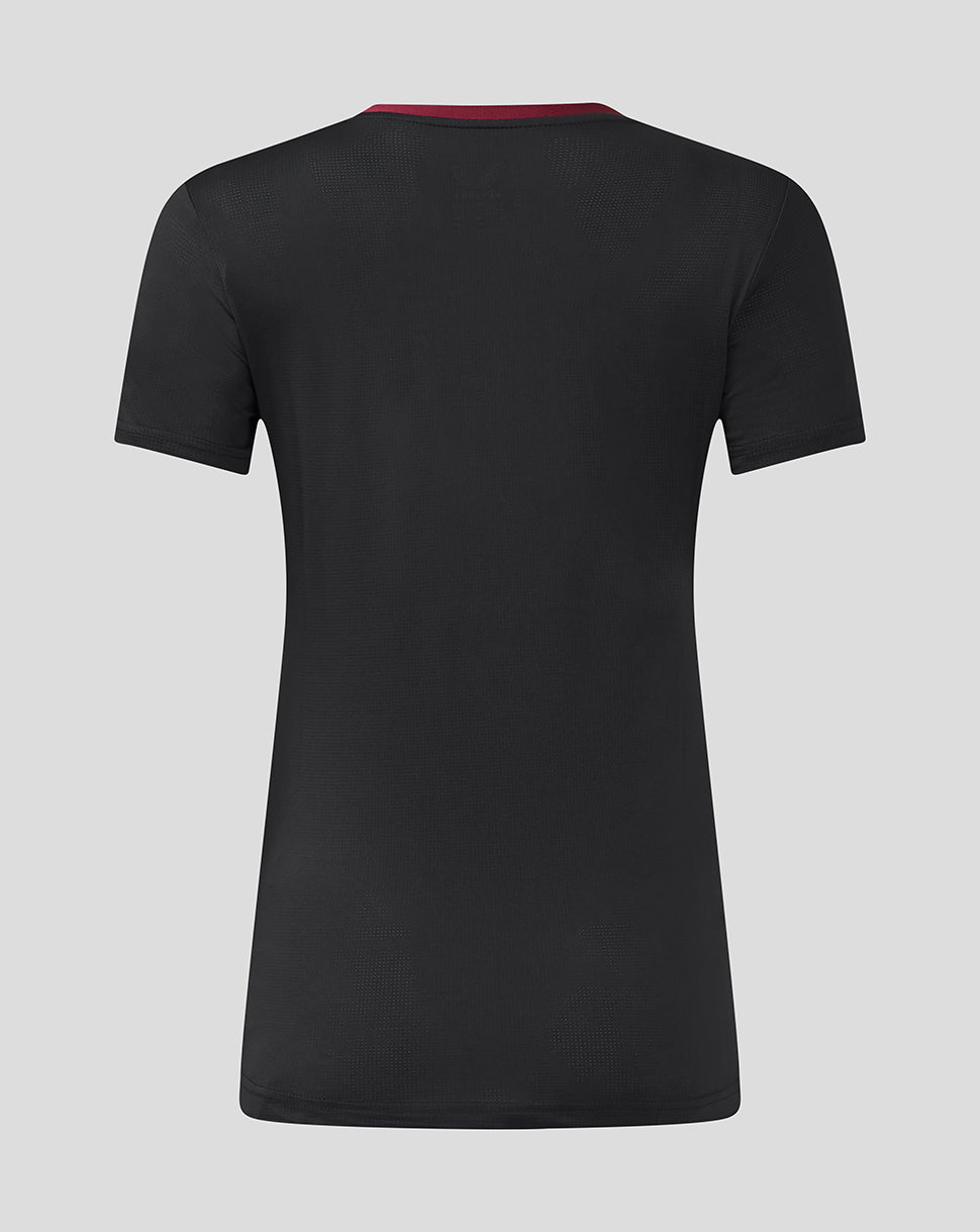 Womens Aston Villa FC Staff Training General Short - Caviar / Rhododendron