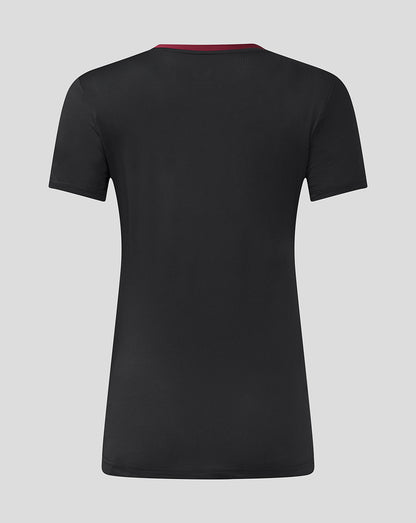 Womens Aston Villa FC Staff Training General Short - Caviar / Rhododendron