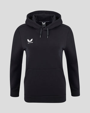 Womens Cotton Leisure Hoodie - Caviar