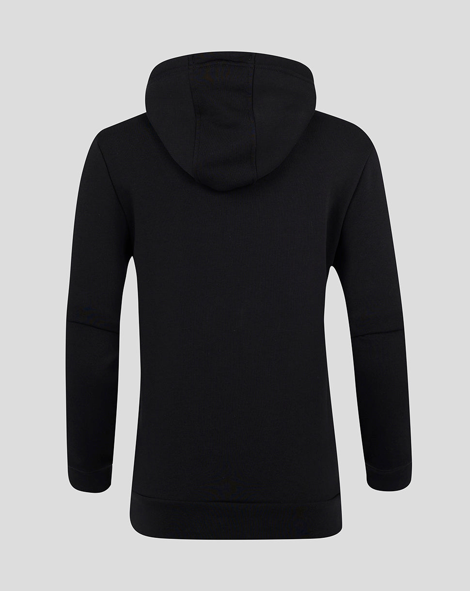 Womens Cotton Leisure Hoodie - Caviar
