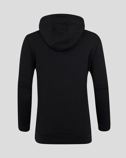 Womens Cotton Leisure Hoodie - Caviar
