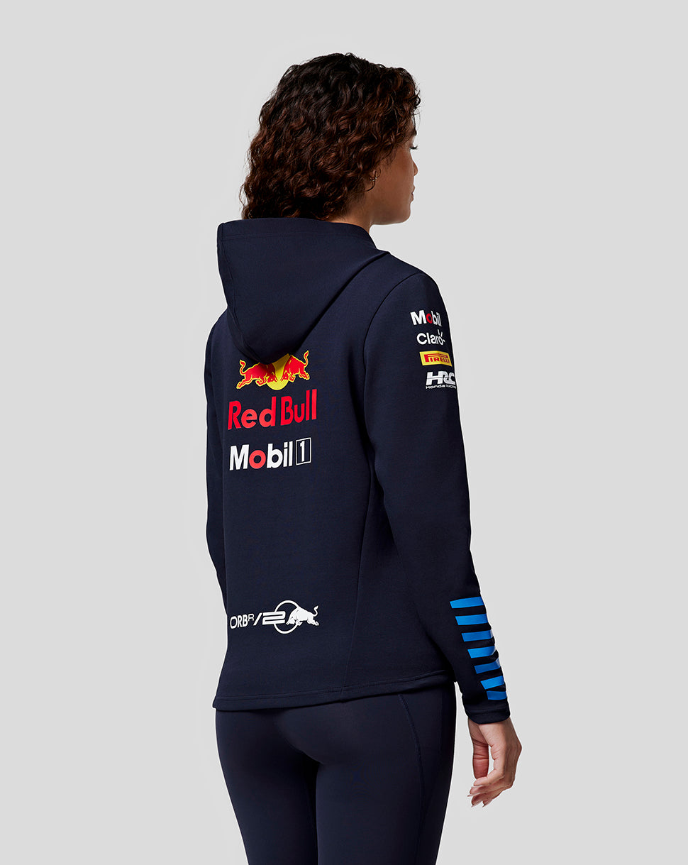 Oracle Red Bull Racing Damen Official Teamline Hoodie mit durchgehendem Zip – Night Sky - Night Sky