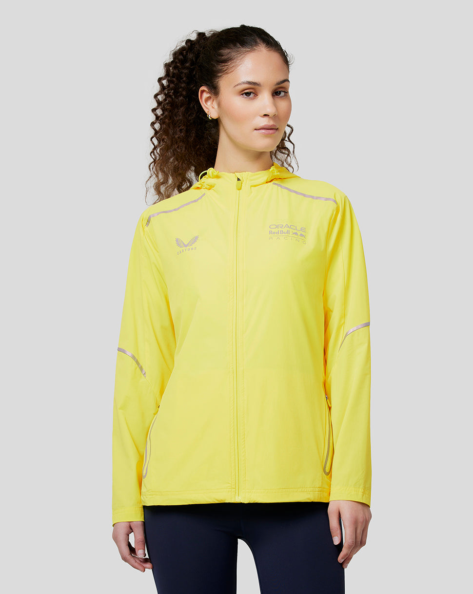 Oracle Red Bull Racing Womens Active Dual Brand Wind Breaker - Safety Yellow - Safety Yellow