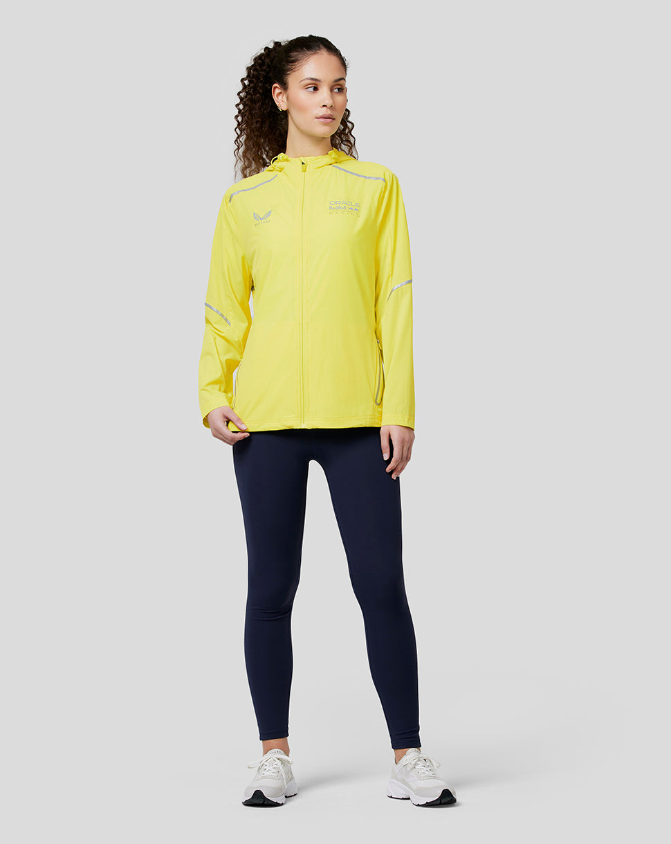 Oracle Red Bull Racing Womens Active Dual Brand Wind Breaker - Safety Yellow - Safety Yellow