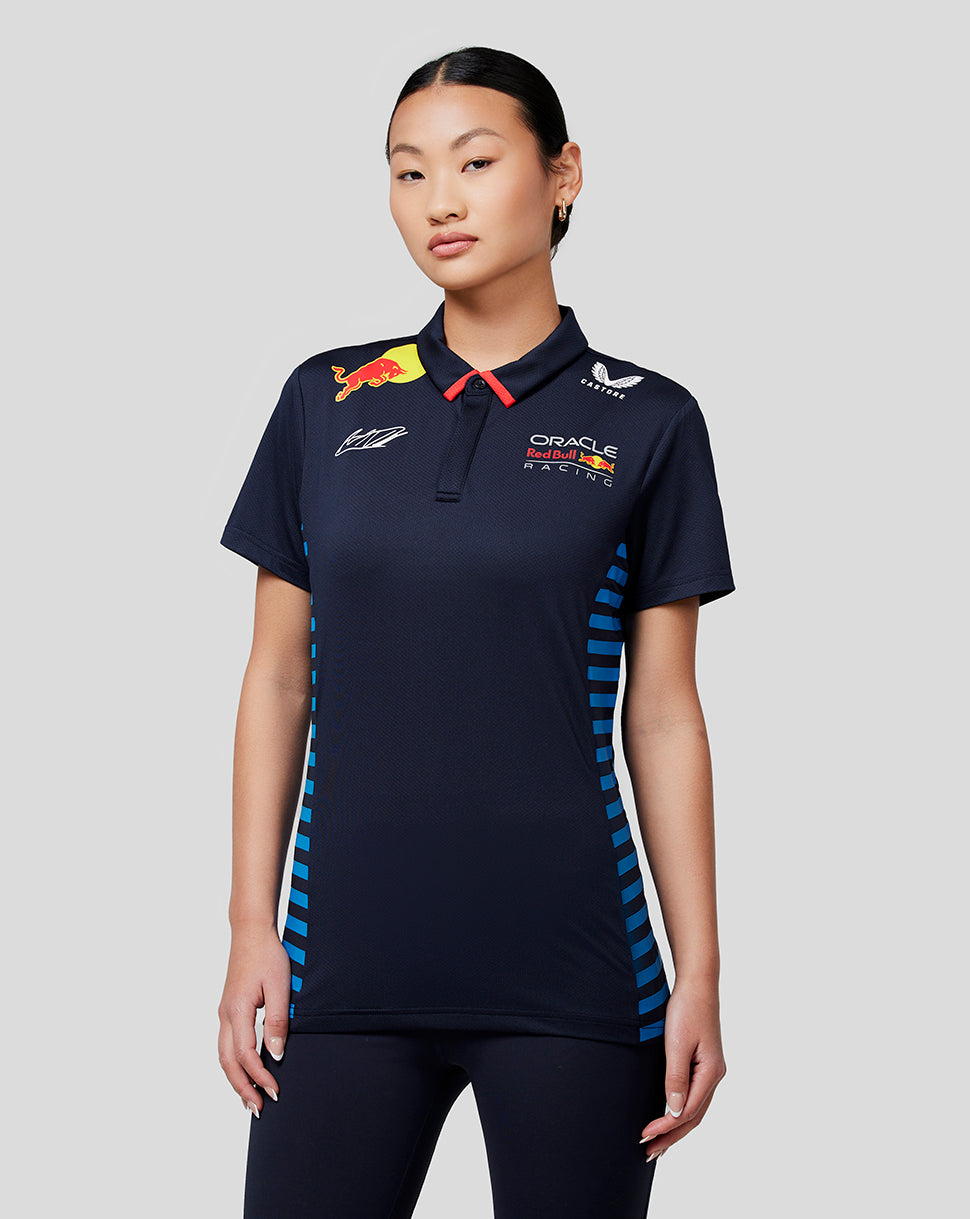 Oracle Red Bull Racing dames Official Teamline Max Verstappen poloshirt met korte mouw - Night Sky