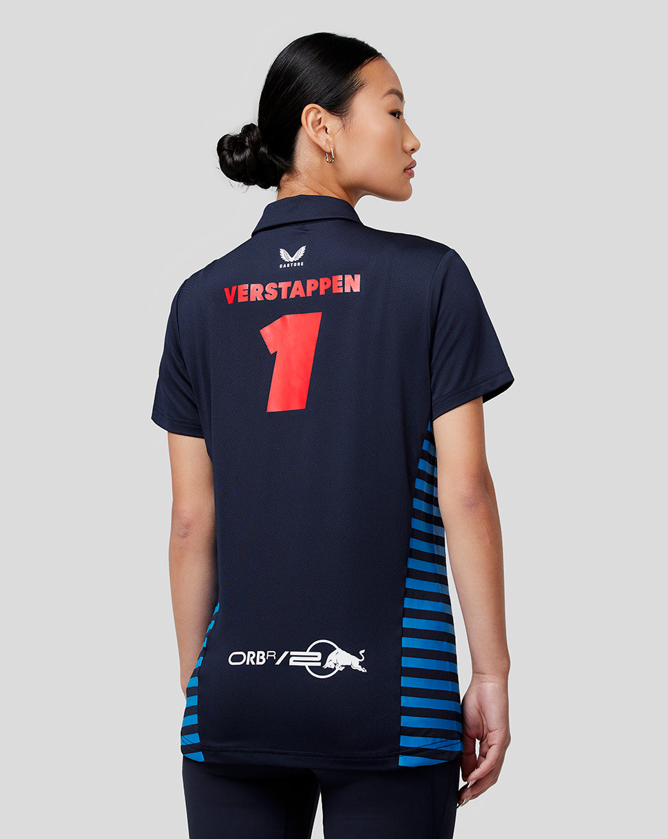 Oracle Red Bull Racing dames Official Teamline Max Verstappen poloshirt met korte mouw - Night Sky