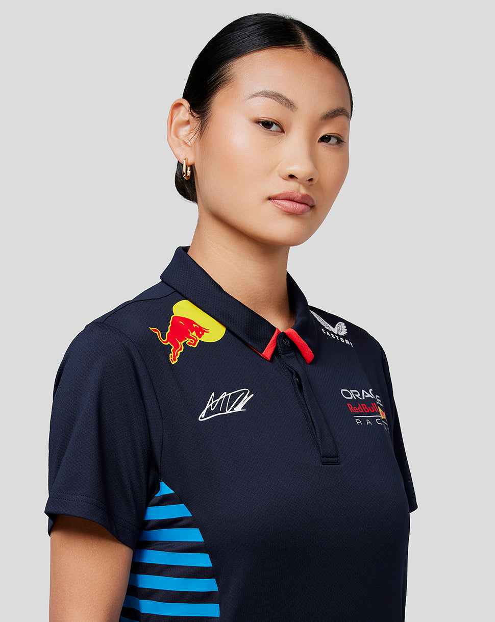 Oracle Red Bull Racing dames Official Teamline Max Verstappen poloshirt met korte mouw - Night Sky