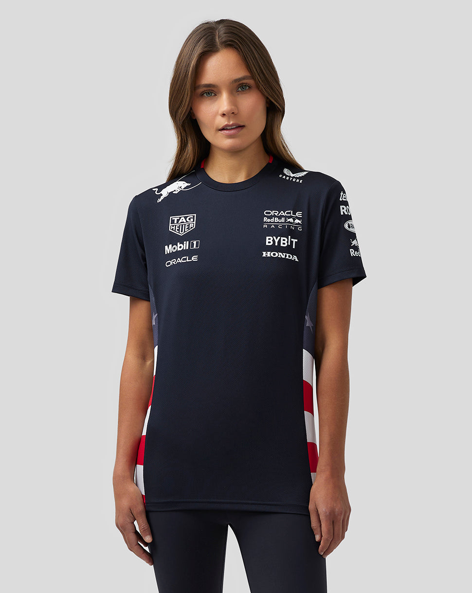 Camiseta Oracle Red Bull Racing Mujer Official Teamline America Race Team – Cielo nocturno - Night Sky