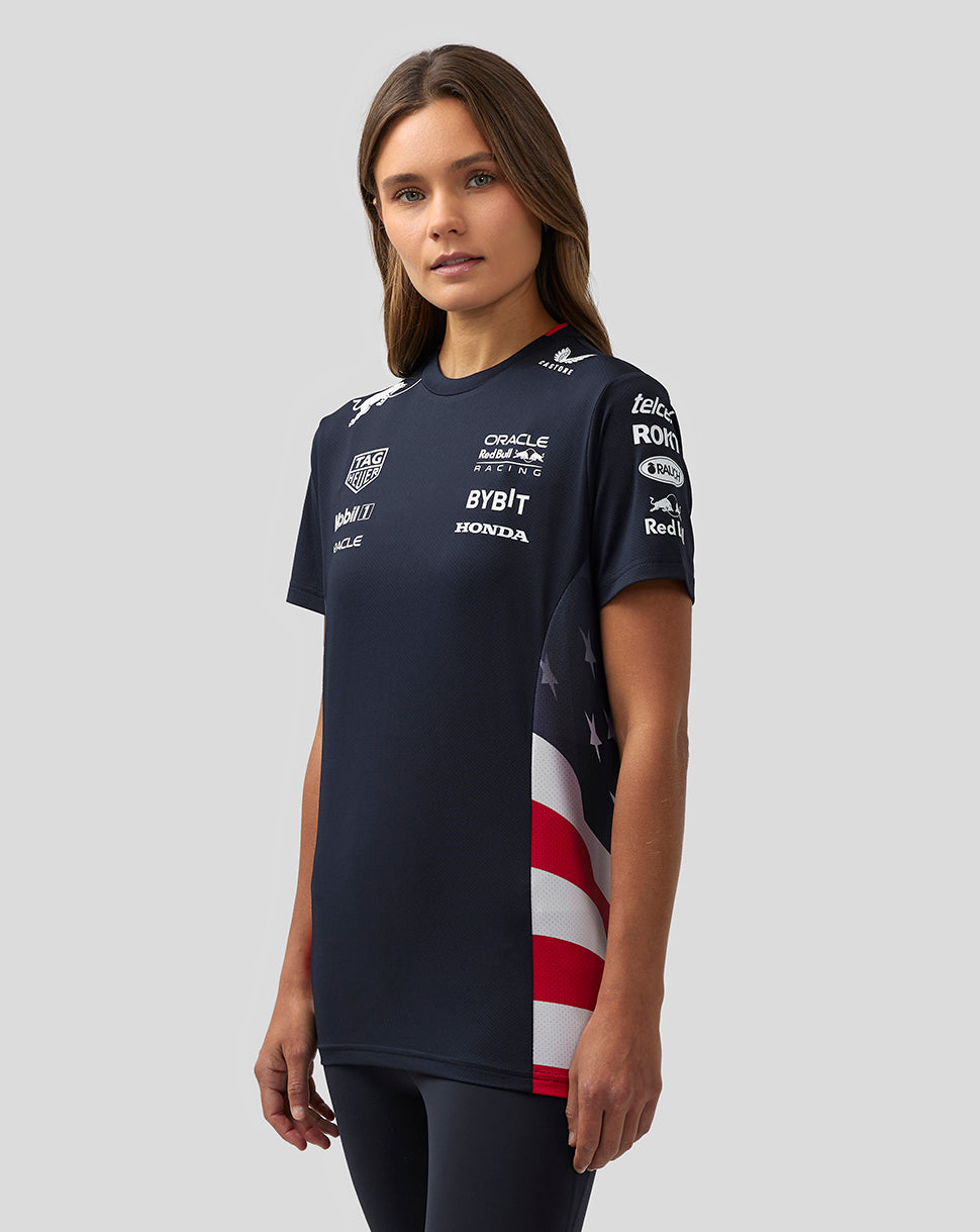 Camiseta Oracle Red Bull Racing Mujer Official Teamline America Race Team – Cielo nocturno - Night Sky