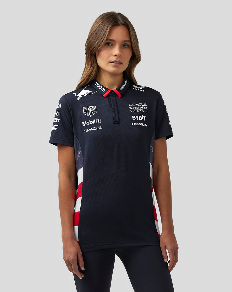 Oracle Red Bull Racing Women's Official Teamline America Race Team Polo - Night Sky - Night Sky