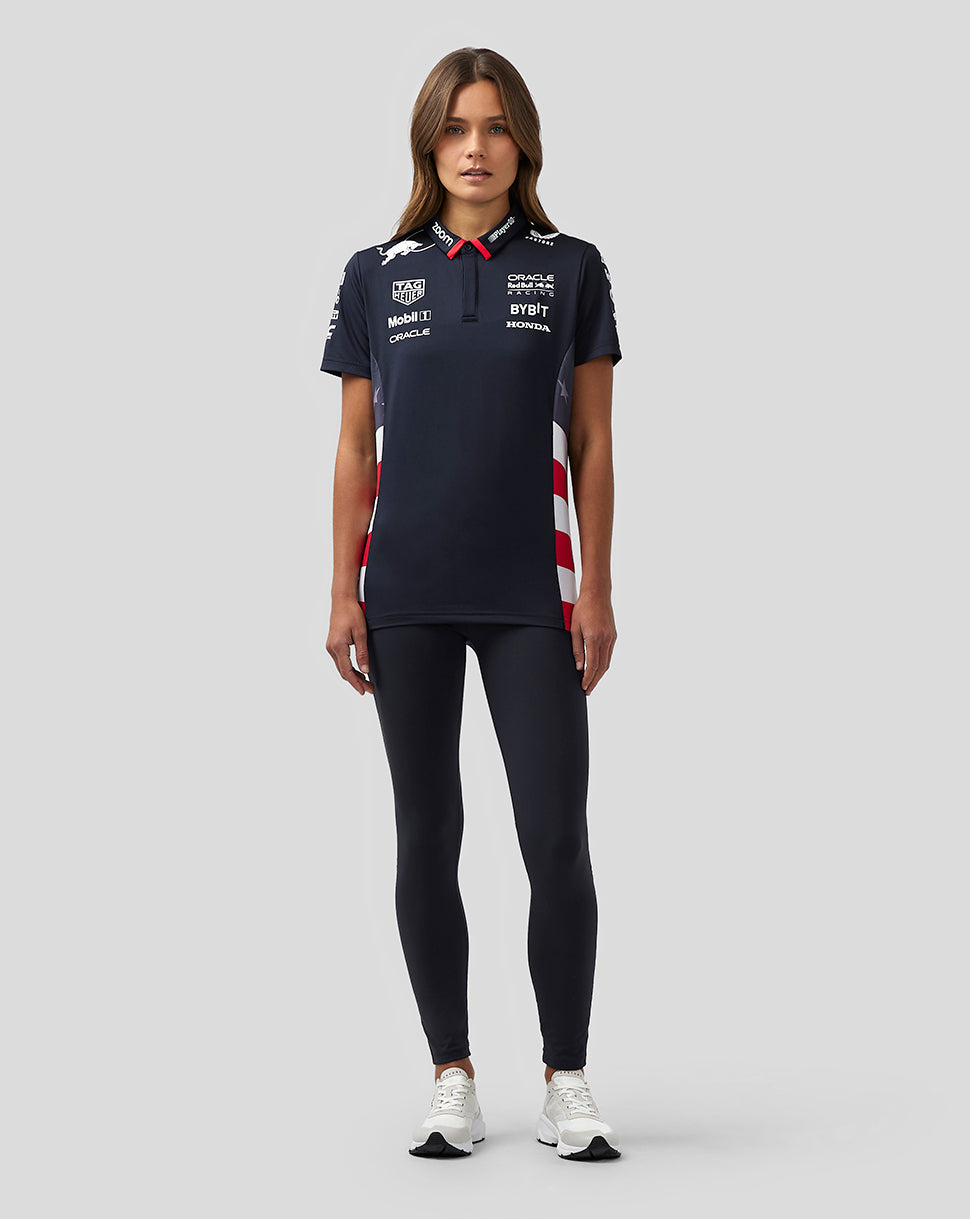 Oracle Red Bull Racing Women's Official Teamline America Race Team Polo - Night Sky - Night Sky