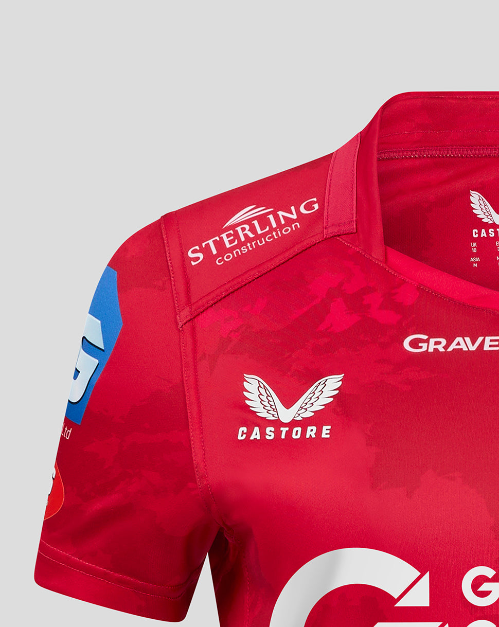 Scarlets Damen 24/25 Heim Trikot - Scarlet/Scarlet Sage